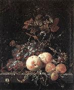 Abraham Mignon Still-Life with Fruits oil